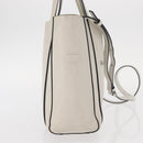 BALENCIAGA Everyday Tote XXS Bag Leather 2way White Silver 551815 Auth BA8961-5