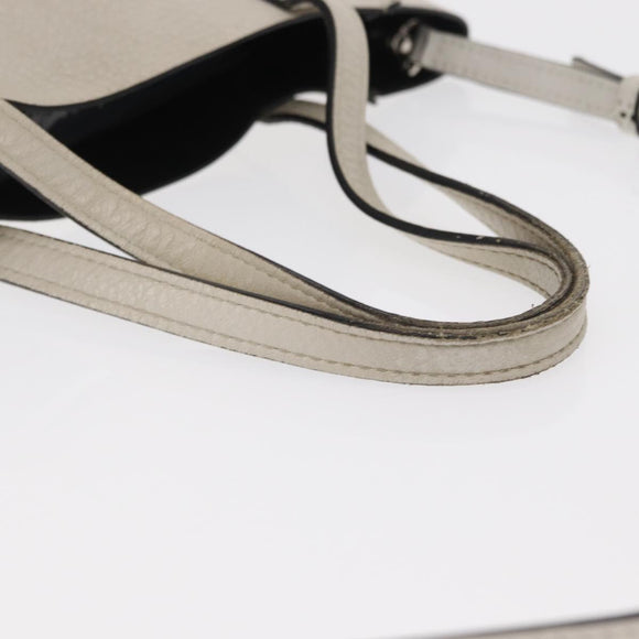 BALENCIAGA Everyday Tote XXS Bag Leather 2way White Silver 551815 Auth BA8961