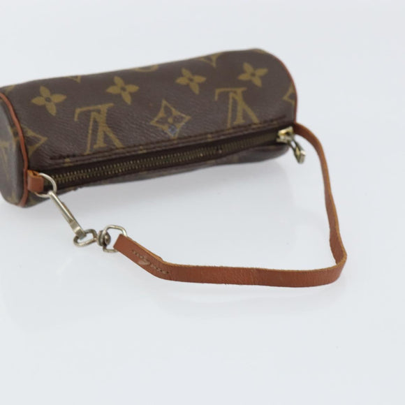 LOUIS VUITTON Monogram Papillon Pouch LV Auth BA8962