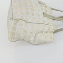 CHANEL New Travel line Tote Bag Nylon 2 Set Blue Beige CC Auth BA8965-12