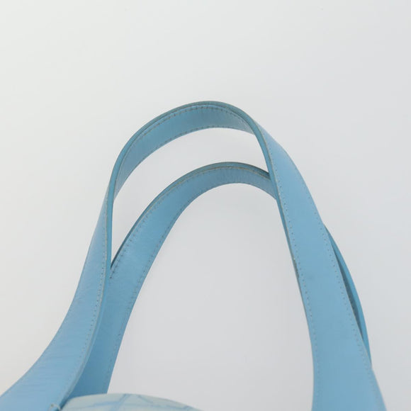 CHANEL New Travel Line Tote Bag Nylon 2er Set Blau Beige CC Auth BA8965