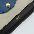 CELINE Chain Shoulder Wallet Bag Leather Multicolor Gold Auth BA8968-18