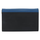 CELINE Chain Shoulder Wallet Bag Leather Multicolor Gold Auth BA8968-2