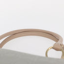 Salvatore Ferragamo Gancini Tote Bag Leather Gray Gold Auth BA8969-8
