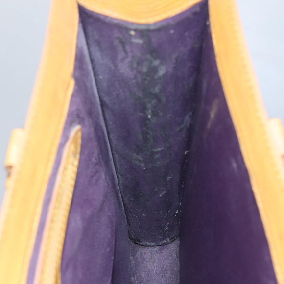 LOUIS VUITTON Epi Sac Plat Hand Bag Yellow M52079 LV Auth BA897