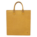 LOUIS VUITTON Epi Sac Plat Hand Bag Yellow M52079 LV Auth BA897-13