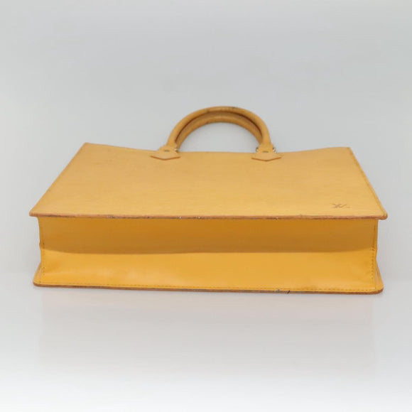 LOUIS VUITTON Epi Sac Plat Hand Bag Yellow M52079 LV Auth BA897