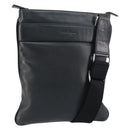 Salvatore Ferragamo Shoulder Bag Leather Black Silver Auth BA8970-1