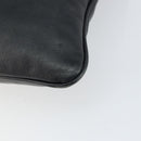 Salvatore Ferragamo Shoulder Bag Leather Black Silver Auth BA8970-16
