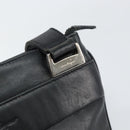 Salvatore Ferragamo Shoulder Bag Leather Black Silver Auth BA8970-9
