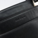 Salvatore Ferragamo Shoulder Bag Leather Black Silver Auth BA8970-18