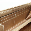 Salvatore Ferragamo Long Wallet Leather Gold Tone Auth BA8972V-9