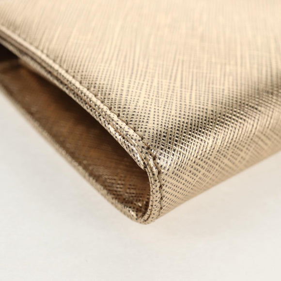 Salvatore Ferragamo Long Wallet Leather Gold Tone Auth BA8972V