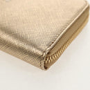 Salvatore Ferragamo Long Wallet Leather Gold Tone Auth BA8972V-14