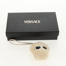 VERSACE Medusa Fluffy Shearling Charm Fur Beige Auth BA8973V-10