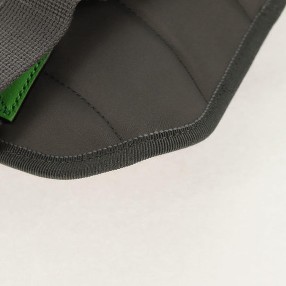 GUCCI GG Canvas Waist bag Nylon Gray Silver 752102 Auth BA8974V