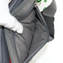 GUCCI GG Canvas Waist bag Nylon Gray Silver 752102 Auth BA8974V-20