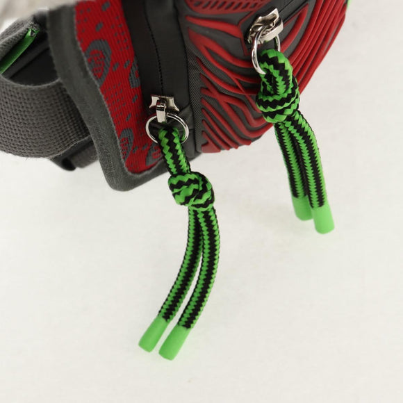 GUCCI GG Canvas Waist bag Nylon Gray Silver 752102 Auth BA8974V