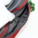 GUCCI GG Canvas Waist bag Nylon Gray Silver 752102 Auth BA8974V-22