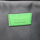GUCCI GG Canvas Waist bag Nylon Gray Silver 752102 Auth BA8974V-23