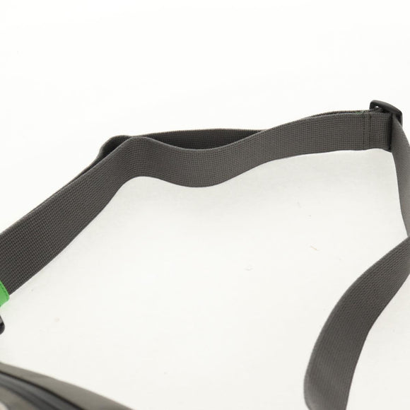 GUCCI GG Canvas Waist bag Nylon Gray Silver 752102 Auth BA8974V