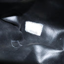 CHANEL V Stitch Hand Bag Enamel Black Gold CC Auth BA8975-22