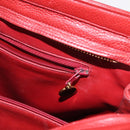 CHANEL Tote Bag Caviar Skin Red Gold CC Auth BA8976-22