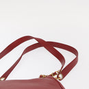 CHANEL Tote Bag Caviar Skin Red Gold CC Auth BA8976-8