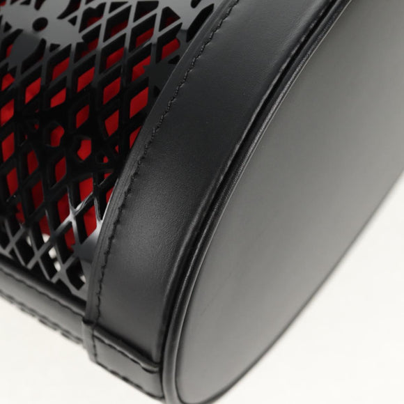 LOUIS VUITTON Monogram Lace Bucket PM Shoulder Bag Black M20352 LV Auth BA8977AM