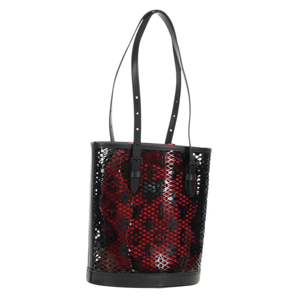 LOUIS VUITTON Monogram Lace Bucket PM Shoulder Bag Black M20352 LV Auth BA8977SAM