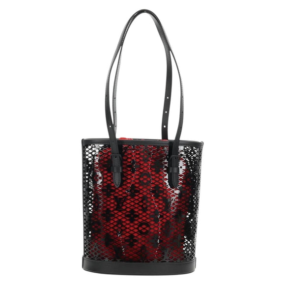 LOUIS VUITTON Monogram Lace Bucket PM Shoulder Bag Black M20352 LV Auth BA8977SAM