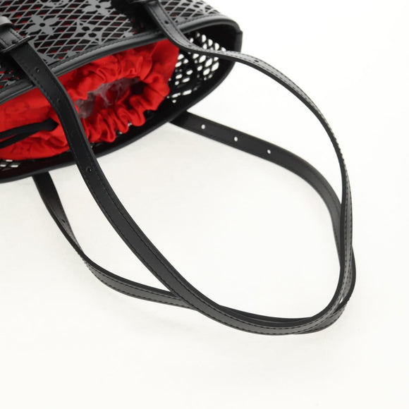 LOUIS VUITTON Monogram Lace Bucket PM Shoulder Bag Black M20352 LV Auth BA8977AM