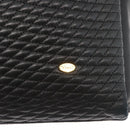 BALLY Tote Bag Leather Black Gold Auth BA8978-14