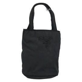 PRADA Hand Bag Nylon Black Auth BA8979
