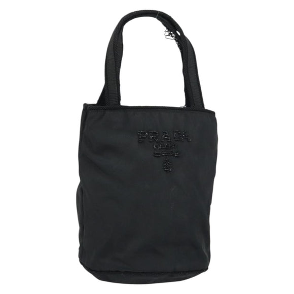 PRADA Hand Bag Nylon Black Auth BA8979
