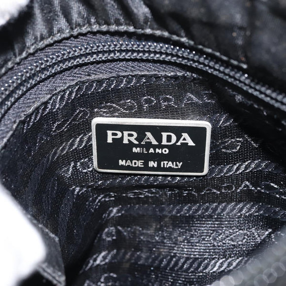 PRADA Hand Bag Nylon Black Auth BA8979