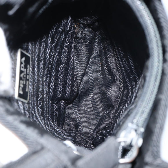 PRADA Hand Bag Nylon Black Auth BA8979