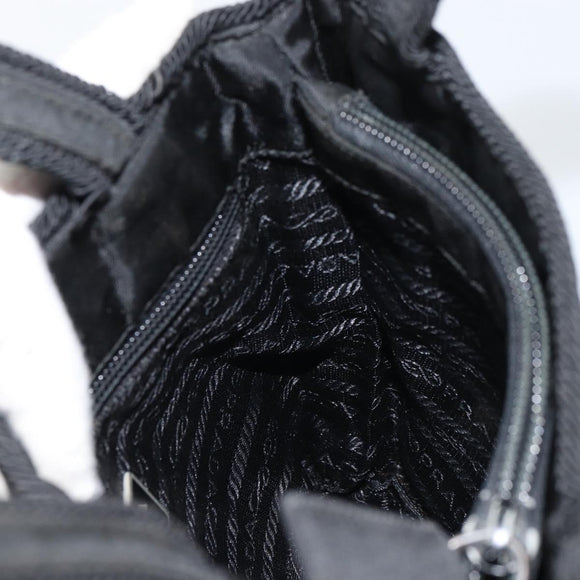PRADA Hand Bag Nylon Black Auth BA8979