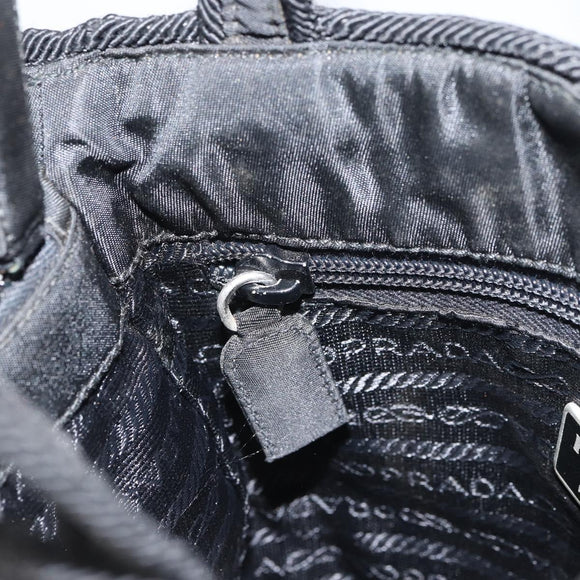 PRADA Hand Bag Nylon Black Auth BA8979