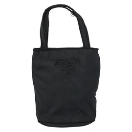 PRADA Hand Bag Nylon Black Auth BA8979 - 0