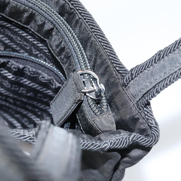 PRADA Hand Bag Nylon Black Auth BA8979