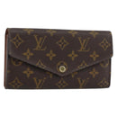 LOUIS VUITTON Monogram Portefeuille Sarah Long Wallet M61734 LV Auth BA8981-1