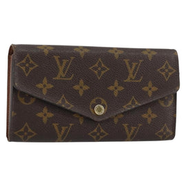 LOUIS VUITTON Monogram Portefeuille Sarah Long Wallet M61734 LV Auth BA8981