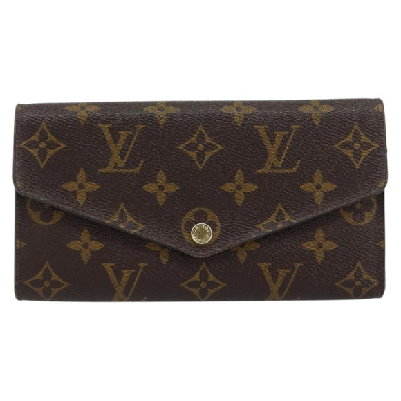 LOUIS VUITTON Monogram Portefeuille Sarah Long Wallet M61734 LV Auth BA8981