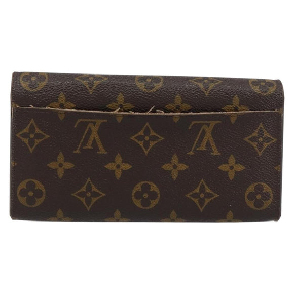 LOUIS VUITTON Monogram Portefeuille Sarah Long Wallet M61734 LV Auth BA8981