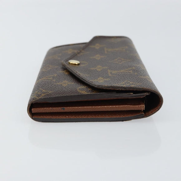 LOUIS VUITTON Monogram Portefeuille Sarah Long Wallet M61734 LV Auth BA8981
