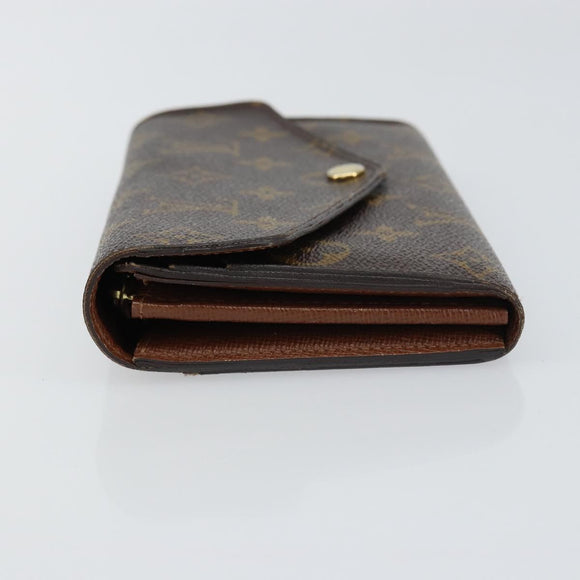 LOUIS VUITTON Monogram Portefeuille Sarah Long Wallet M61734 LV Auth BA8981