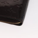 LOUIS VUITTON Monogram Vernis Zippy Wallet Wallet Amarante M93522 Auth BA8982-15