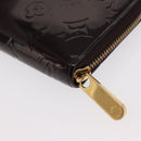 LOUIS VUITTON Monogram Vernis Zippy Wallet Wallet Amarante M93522 Auth BA8982-16