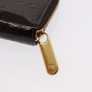 LOUIS VUITTON Monogram Vernis Zippy Wallet Wallet Amarante M93522 Auth BA8982-17